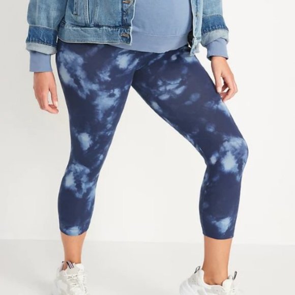 Old Navy Maternity Full Panel Tie-Dye Cropped Leggings - XS - Picture 4 of 12